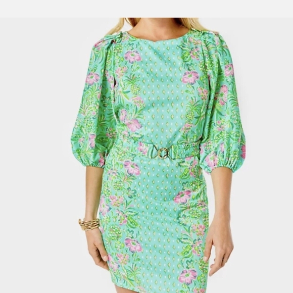 Floral Green Dress - Picture 6 of 6